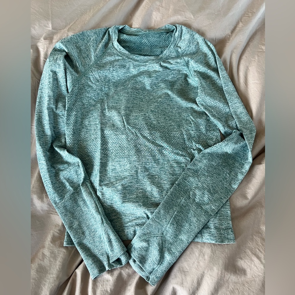 Lululemon Swiftly Tech Teal Long Sleeve